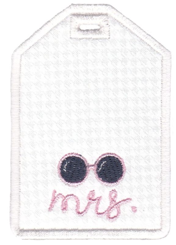 Mrs With Sunglasses Luggage Tag