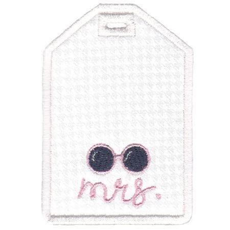 Mrs With Sunglasses Luggage Tag