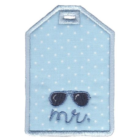 Mr With Sunglasses Luggage Tag