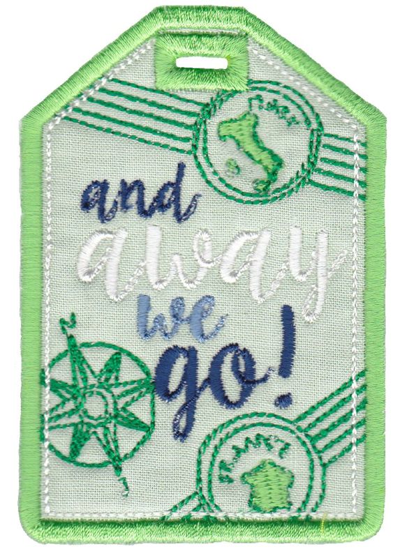 And Away We Go Luggage Tag