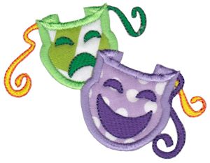 Applique Theater Masks