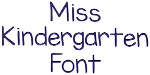 Miss Kindergarten Font