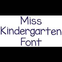 Miss Kindergarten Font