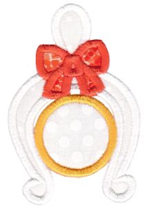 Wishbone Monogram Applique