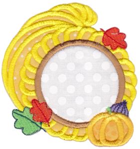 Cornucopia Monogram Applique