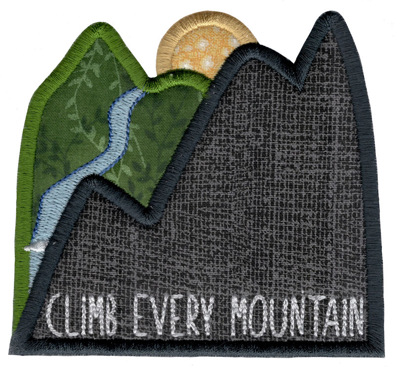 Climb Every Mountain Applique