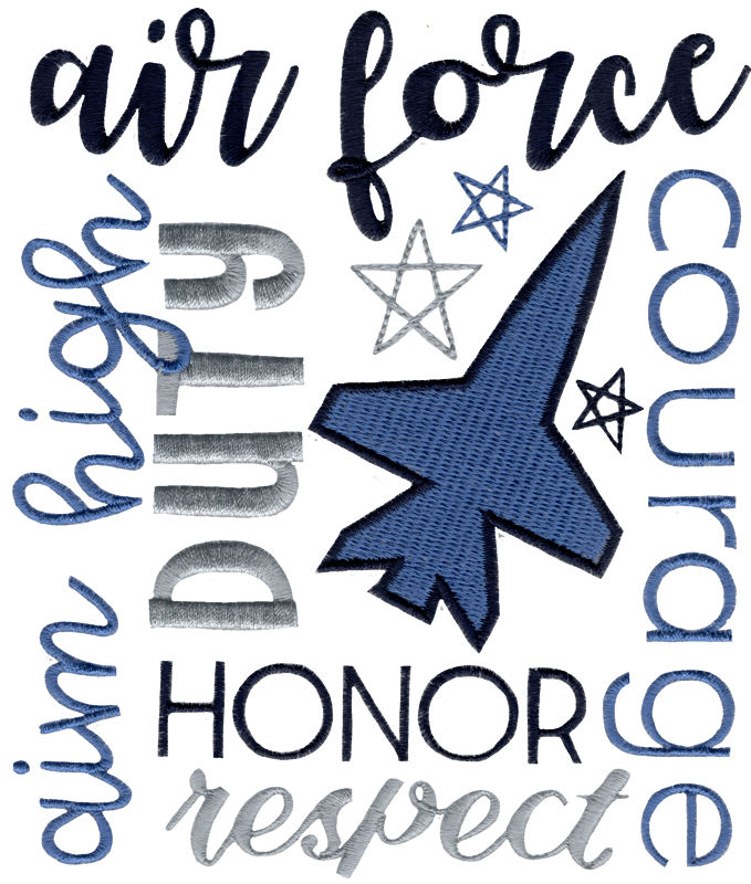 Air Force Subway Art