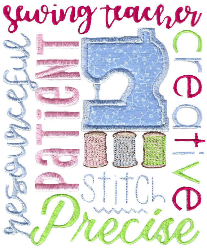 Sewing Teacher Subway Art