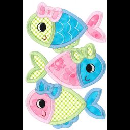 Stack of Girl Fish Applique