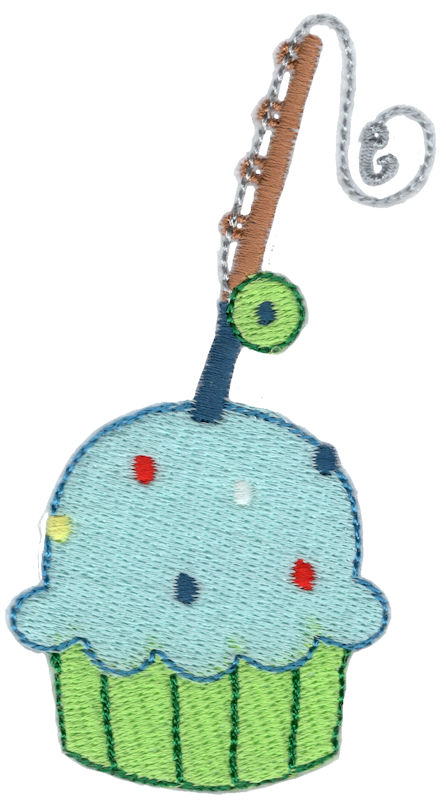 Fishing Rod Cupcake