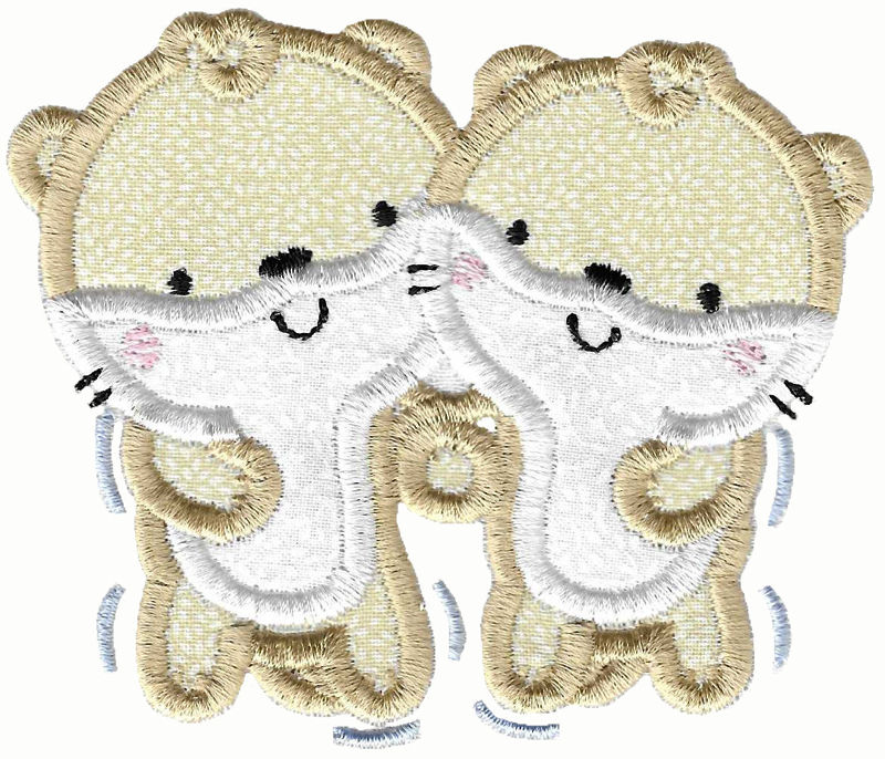 Otters Applique 8