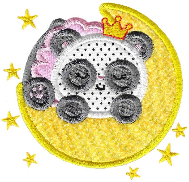 Sleeping Panda Applique