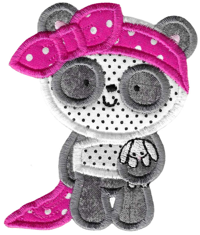 Little Miss Panda Applique