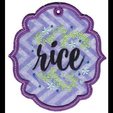 Rice ITH Pantry Label