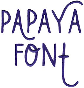 Papaya Font