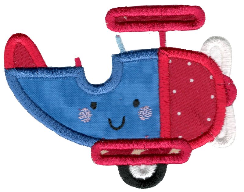 Applique Patriotic Plane