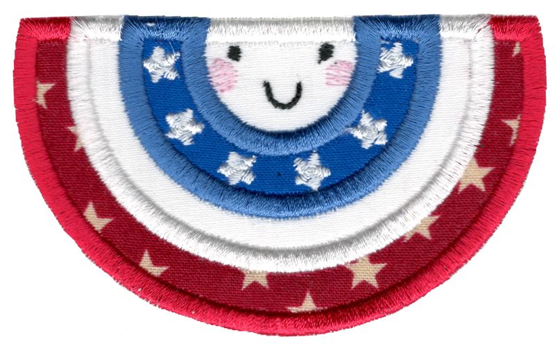 Applique Patriotic Watermelon