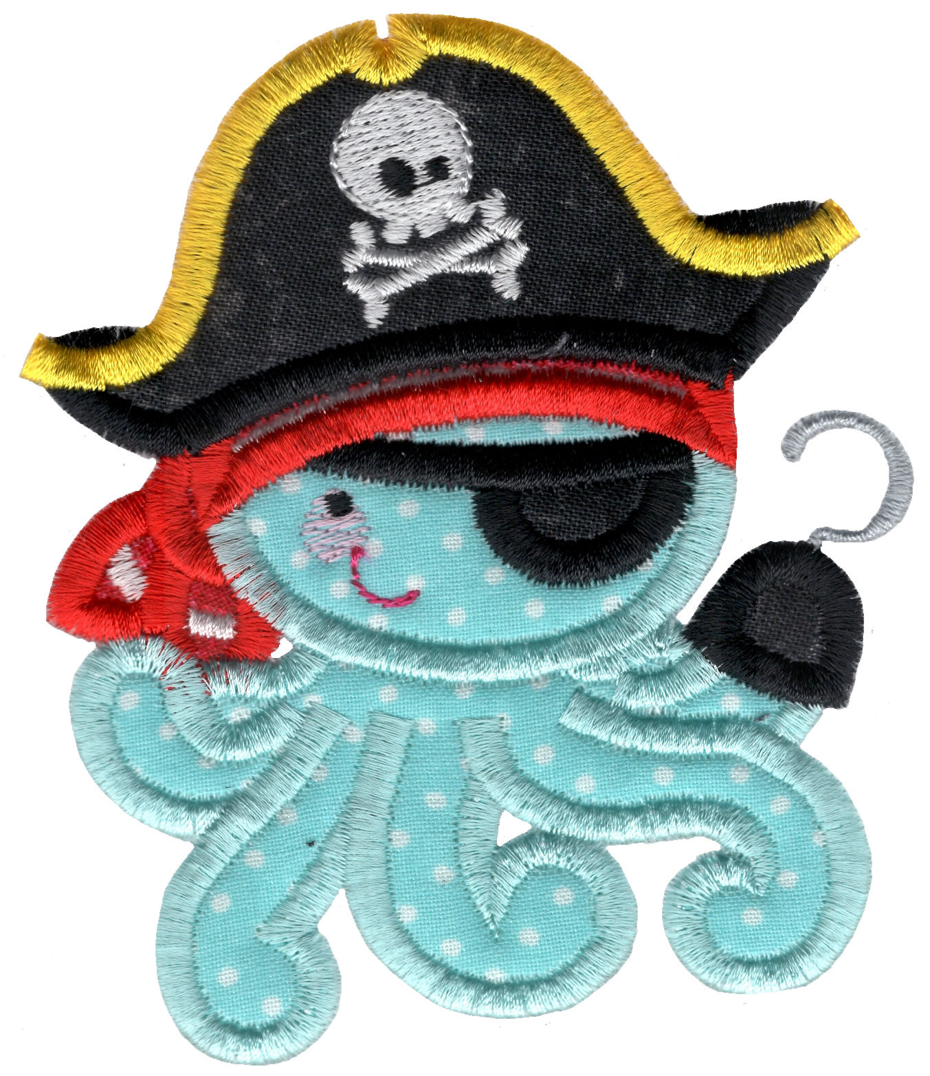 Applique Pirate Octopus