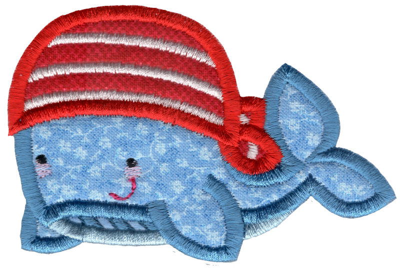Applique Pirate Whale