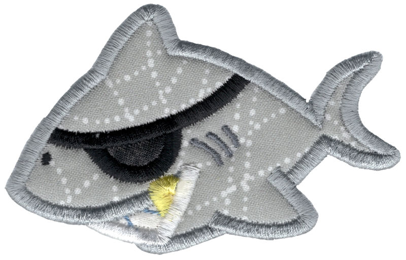 Applique Pirate Shark