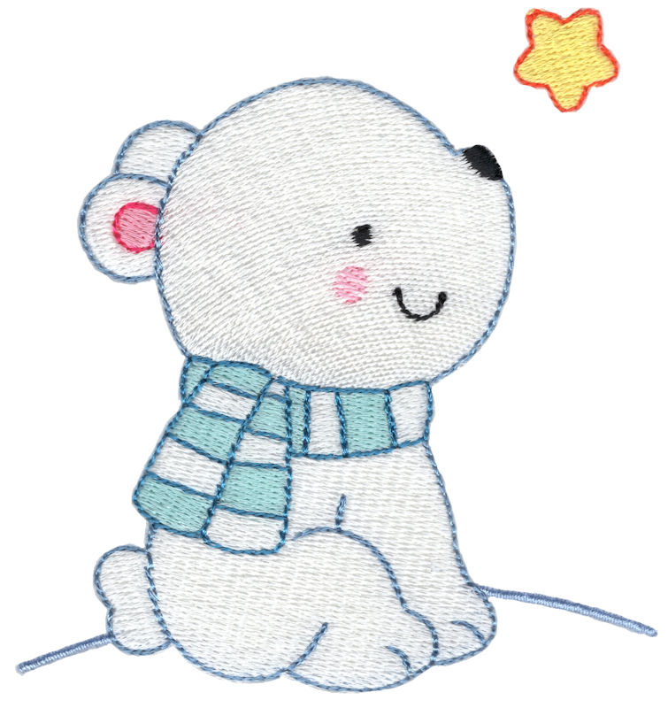 Star Gazing Polar Bear