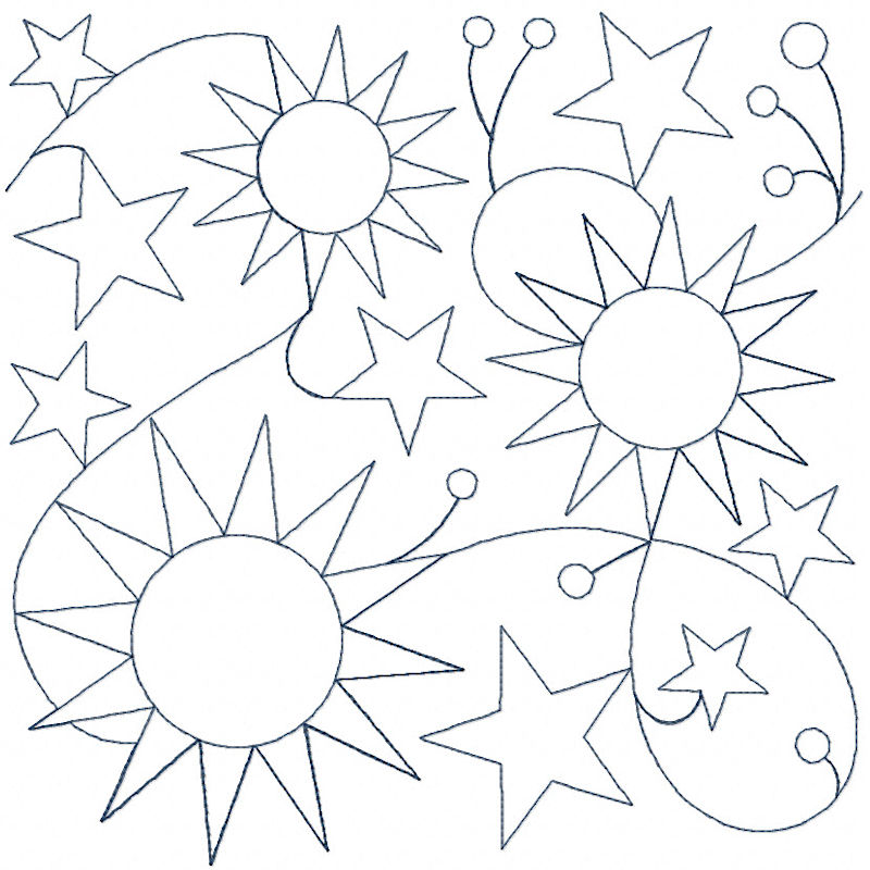 Celestial Quilt Block