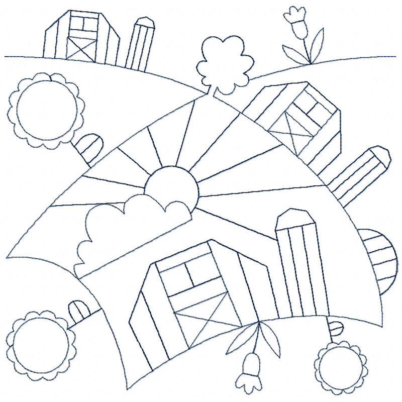 Farm Quilt Block