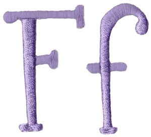 Quirky Girl Alphabet F