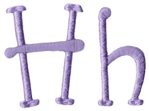 Quirky Girl Alphabet H