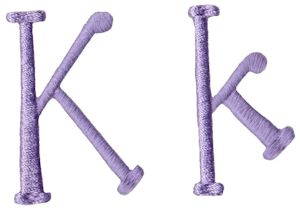 Quirky Girl Alphabet K