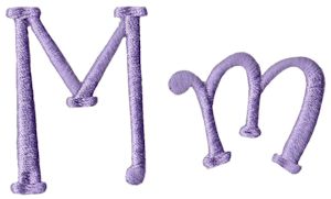 Quirky Girl Alphabet M