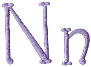 Quirky Girl Alphabet N