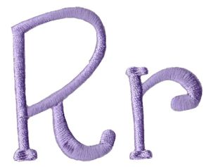 Quirky Girl Alphabet R