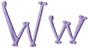 Quirky Girl Alphabet W