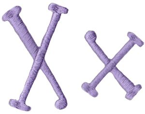 Quirky Girl Alphabet X