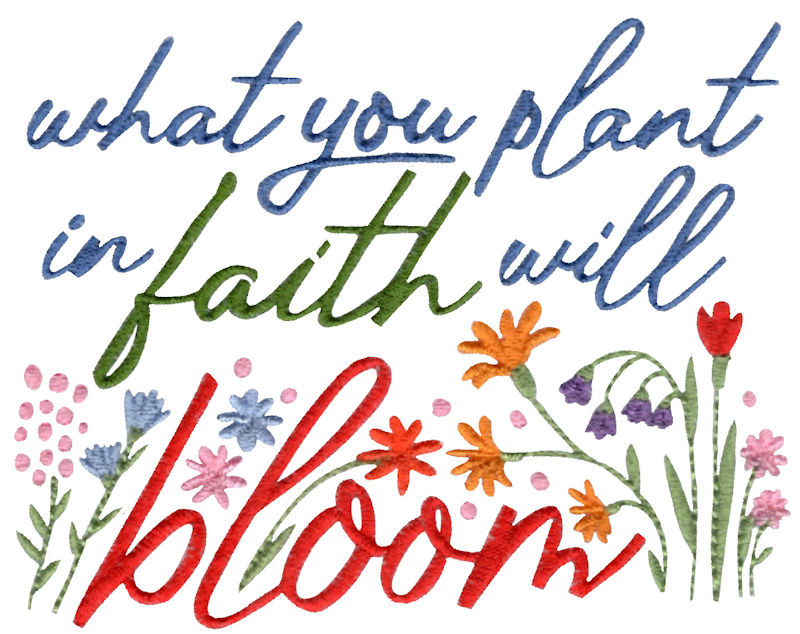 What You Plant In Faith Will Bloom