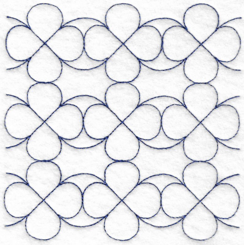 Flower Rows Quilt Block