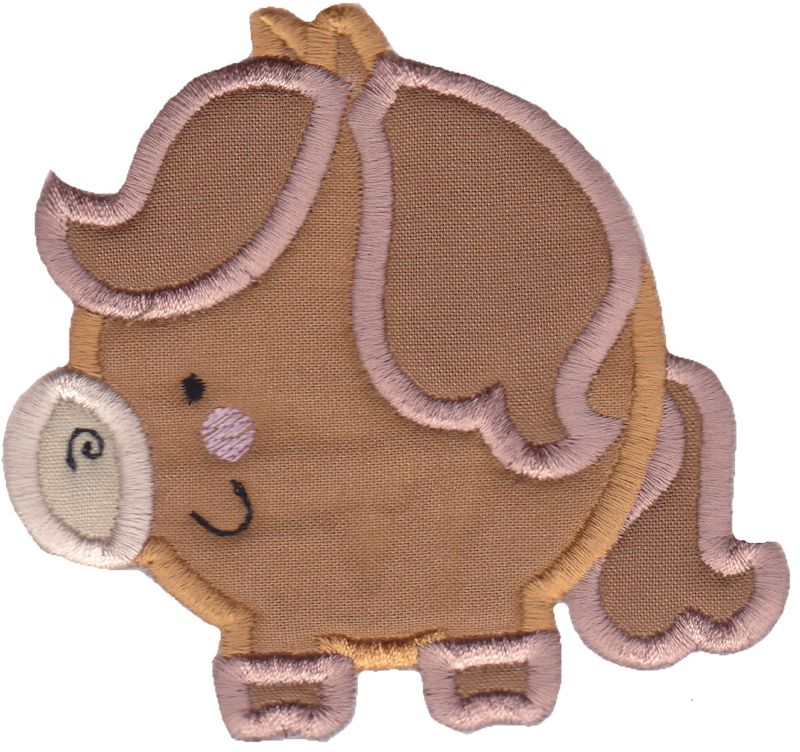 Round Horse Applique