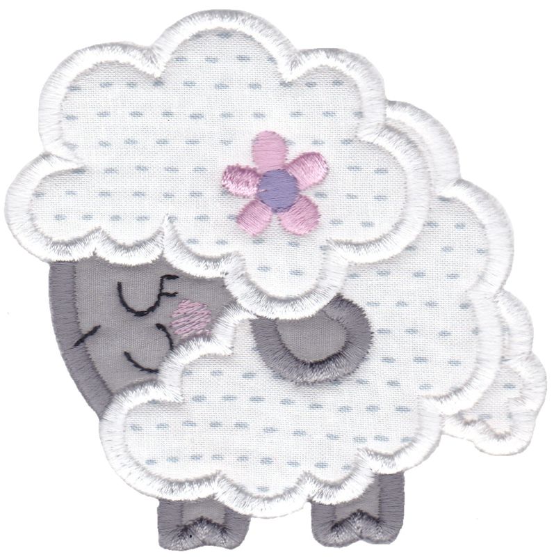 Round Sheep Applique