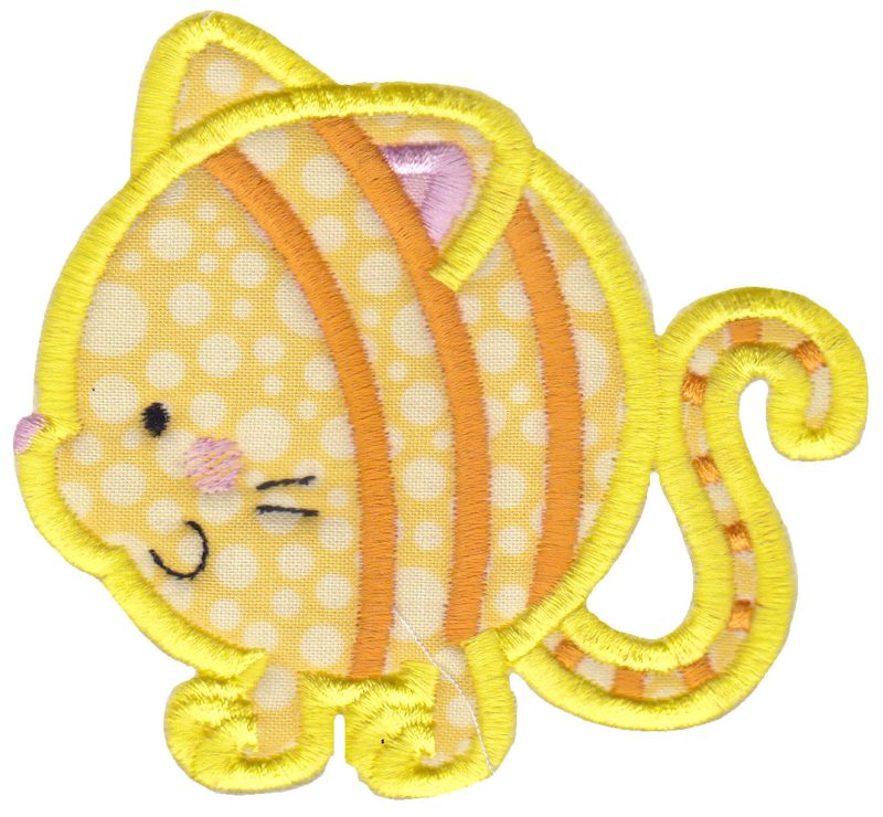 Round Cat Applique
