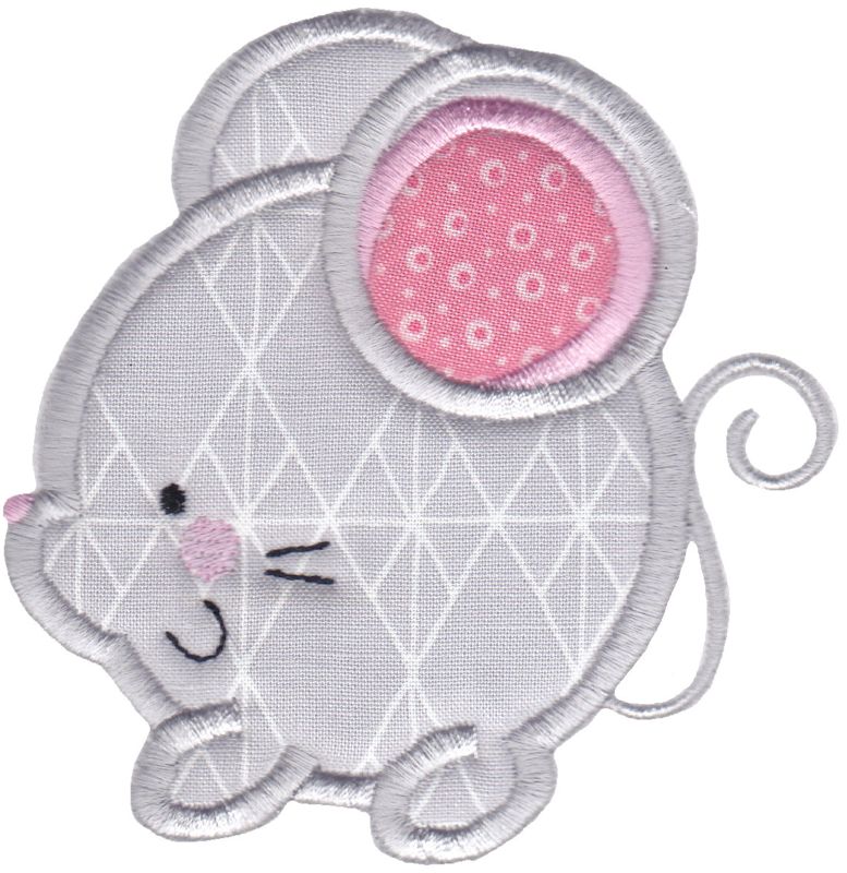 Round Mouse Applique