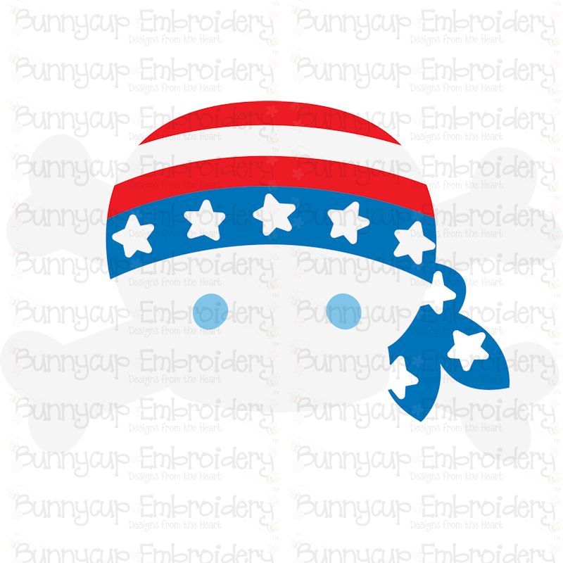 Patriotic Skull SVG