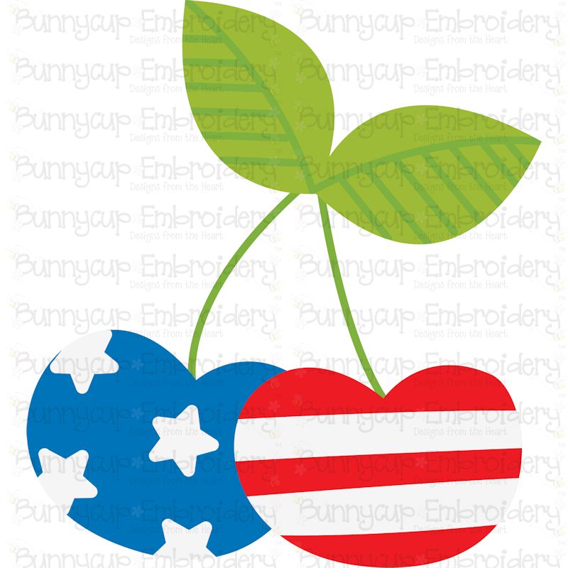 Patriotic Cherries SVG