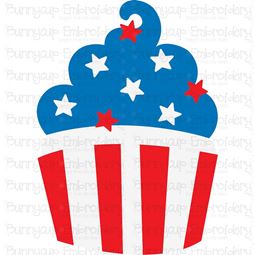 Patriotic Cupcake SVG