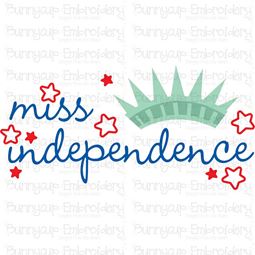 Miss Independence SVG