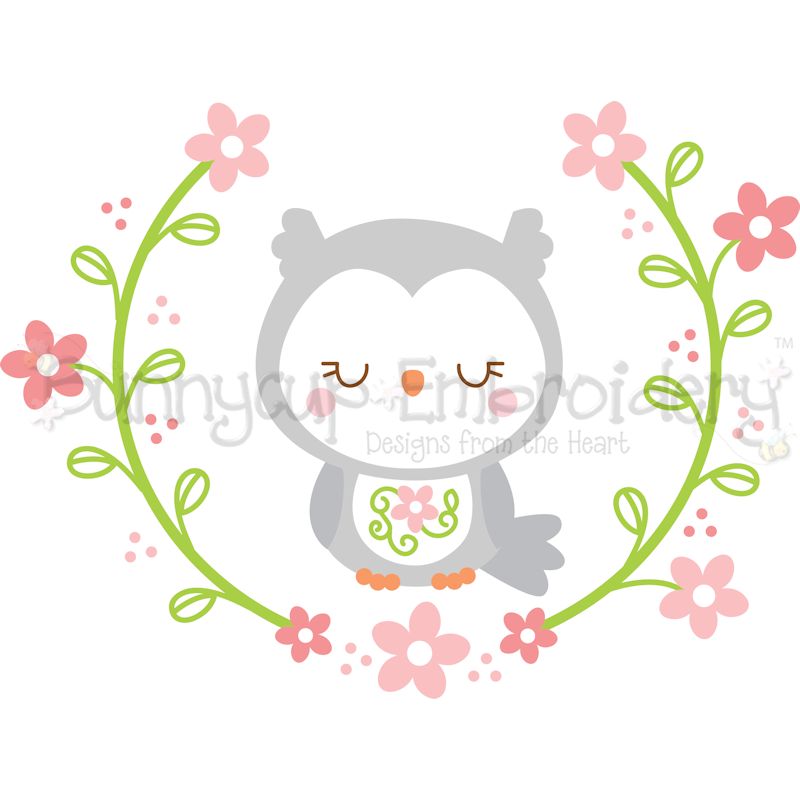 Owl Laurel SVG