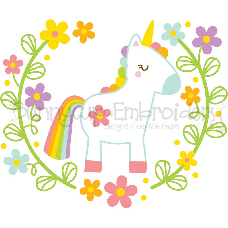 Unicorn Laurel SVG