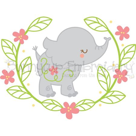 Elephant Laurel SVG