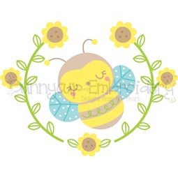Bee Laurel SVG