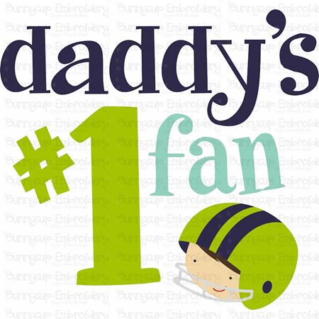 Daddy's Number One Fan SVG